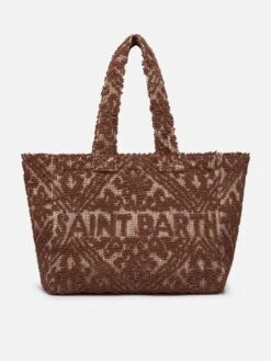 MC2 Saint Barth Brown Tuftingcotton Tote Bag