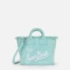 MC2 Saint Barth Water Green Cotton Canvas Mini Vanity Bag