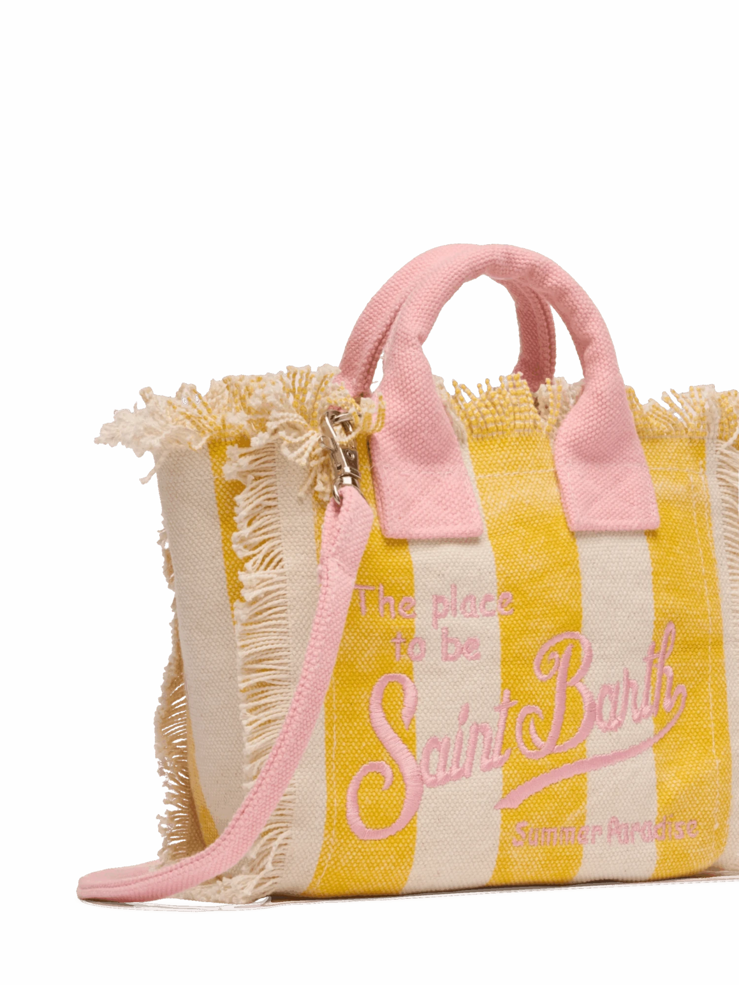 MC2 Saint Barth Cotton Canvas Mini Vanity Bag With Striped Print 5 MC2 Saint Barth Cotton Canvas Mini Vanity Bag With Striped Print - Image 3