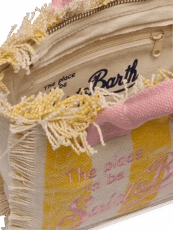 MC2 Saint Barth Cotton Canvas Mini Vanity Bag With Striped Print 9 MC2 Saint Barth Cotton Canvas Mini Vanity Bag With Striped Print -MC2 Saint Barth Shop UID VAMI00101547H ACCESSORY BAG YELLOW STRIPES MC2 3