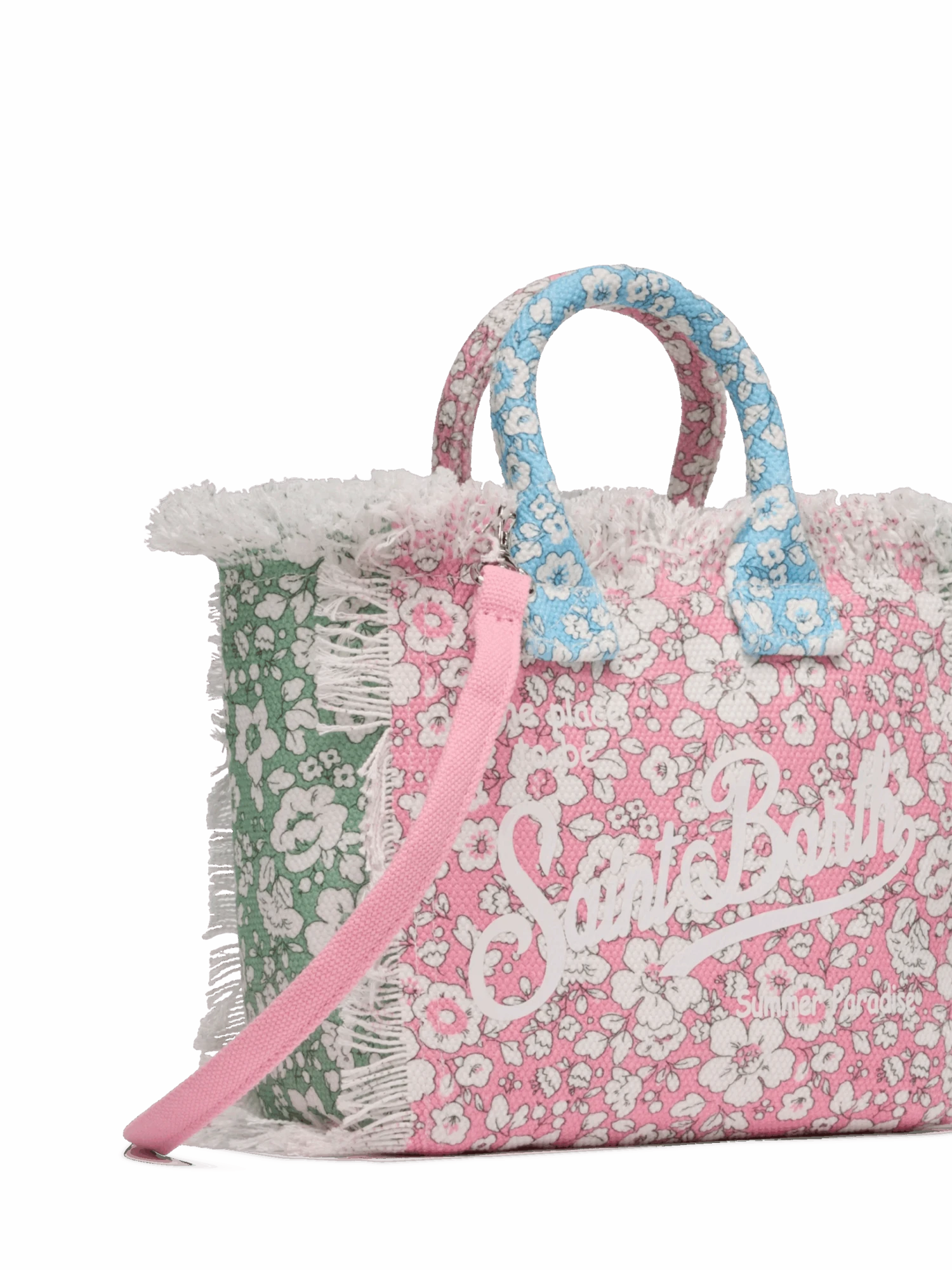 MC2 Saint Barth Cotton Canvas Mini Vanity Bag With Flower Patch Print 5 MC2 Saint Barth Cotton Canvas Mini Vanity Bag With Flower Patch Print - Image 3