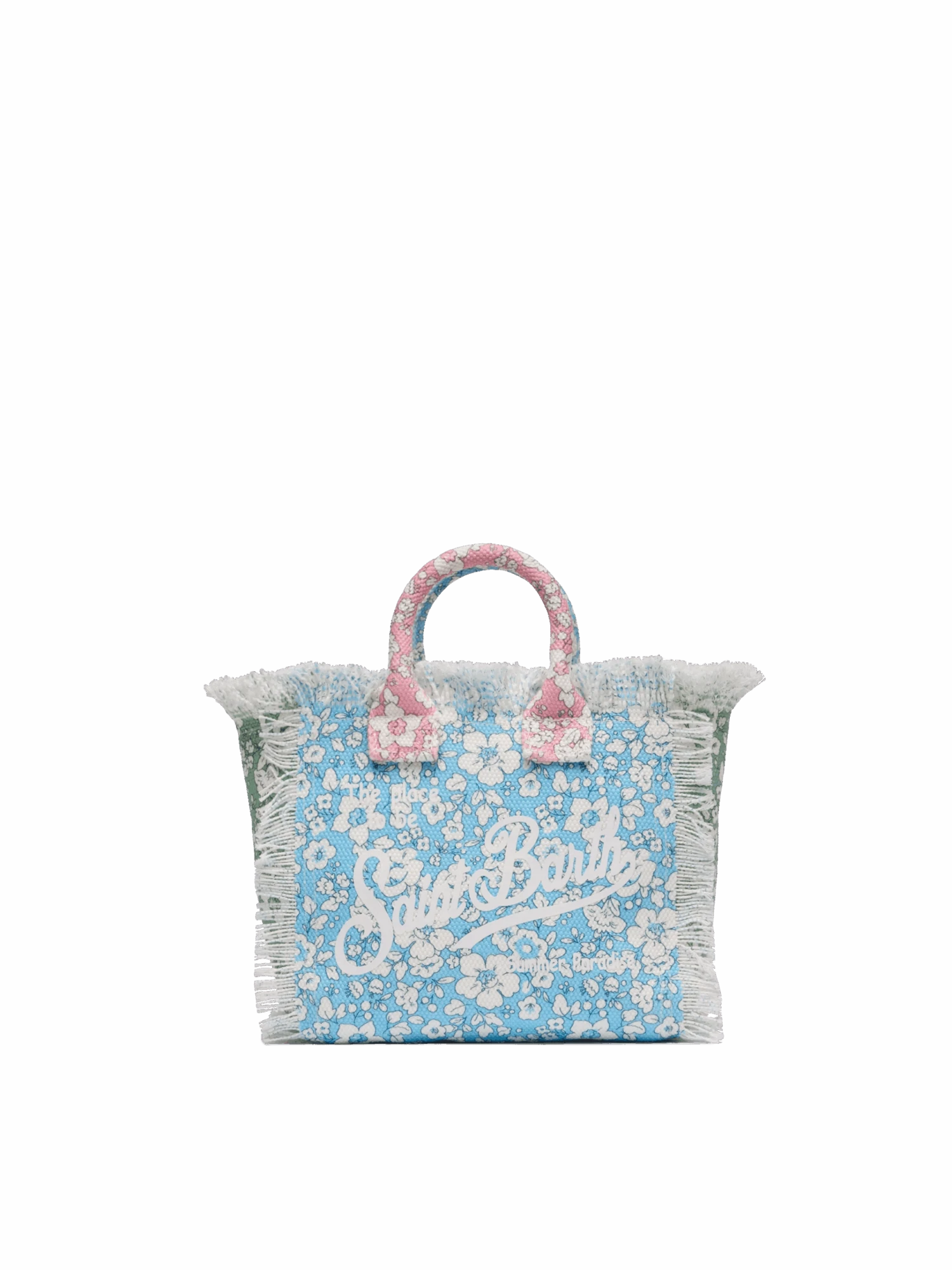 MC2 Saint Barth Cotton Canvas Mini Vanity Bag With Flower Patch Print 6 MC2 Saint Barth Cotton Canvas Mini Vanity Bag With Flower Patch Print - Image 4