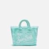 MC2 Saint Barth Water Green Zebra Embossed Mini Vanity Sponge Bag -MC2 Saint Barth Shop UID VAMI00301200H WOMAN BAG GREEN 1
