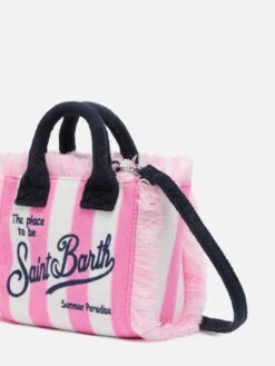 MC2 Saint Barth Mini Vanity Sponge Bag With Pink Striped Print -MC2 Saint Barth Shop UID VAMI00301507H ACCESSORY BAG PINK TERRY 0 20250324143501 2