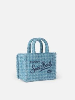 MC2 Saint Barth Mini Vanity Wooly Handbag With Light Blue Tweed Pattern 10 MC2 Saint Barth Mini Vanity Wooly Handbag With Light Blue Tweed Pattern -MC2 Saint Barth Shop UID VAMI00500226G ACCESSORY BAG SKY 20240930163500 2