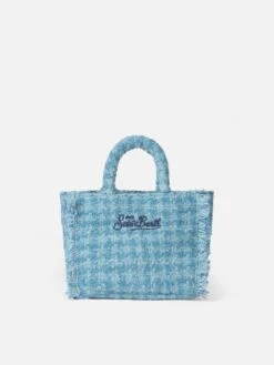 MC2 Saint Barth Mini Vanity Wooly Handbag With Light Blue Tweed Pattern 11 MC2 Saint Barth Mini Vanity Wooly Handbag With Light Blue Tweed Pattern -MC2 Saint Barth Shop UID VAMI00500226G ACCESSORY BAG SKY 20240930170000 3