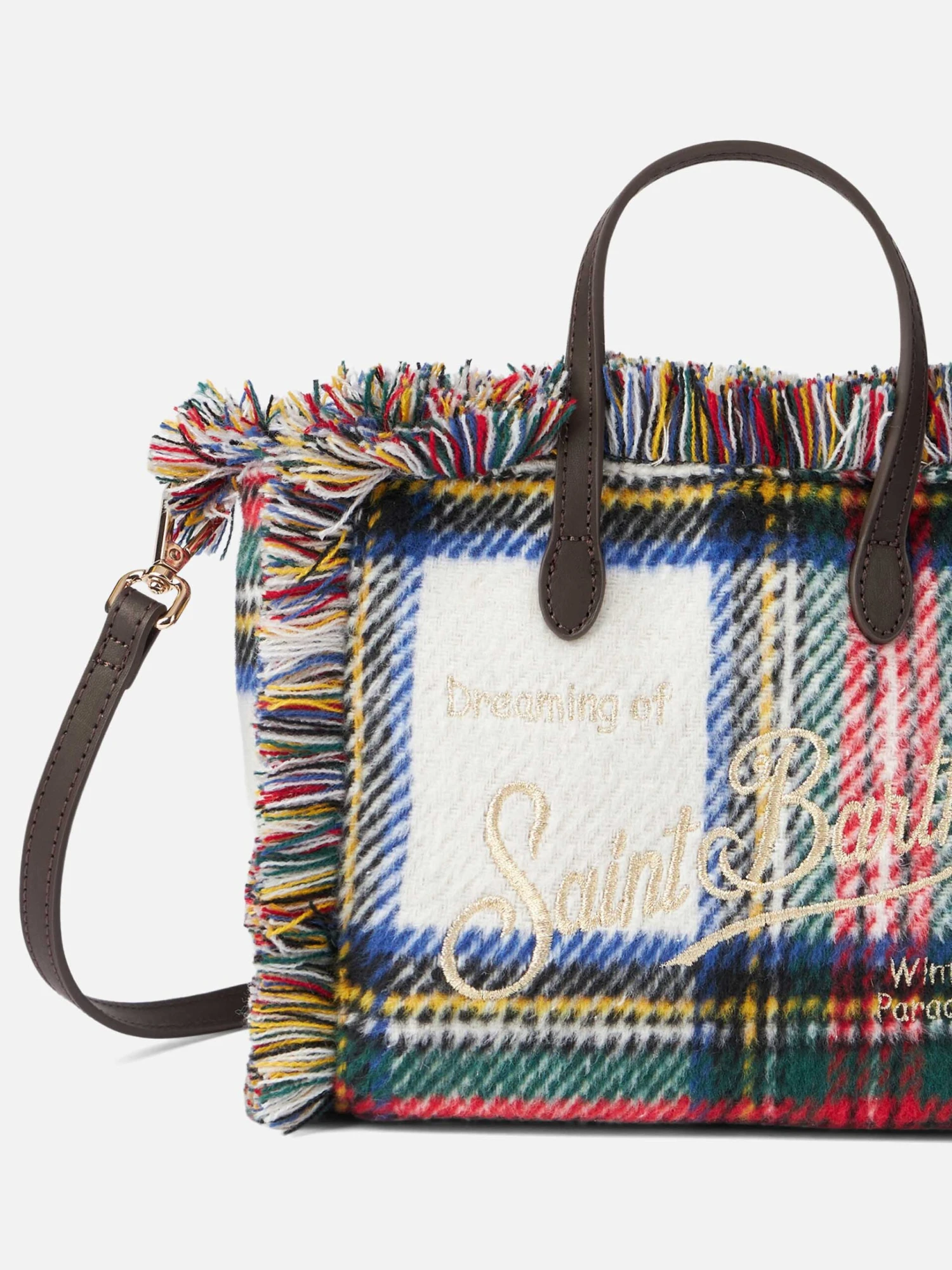MC2 Saint Barth Mini Vanity Wooly Handbag With Tartan Pattern 7 MC2 Saint Barth Mini Vanity Wooly Handbag With Tartan Pattern - Image 5