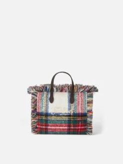 MC2 Saint Barth Mini Vanity Wooly Handbag With Tartan Pattern 10 MC2 Saint Barth Mini Vanity Wooly Handbag With Tartan Pattern -MC2 Saint Barth Shop UID VAMI00701379G STBA BAG WHITE 2