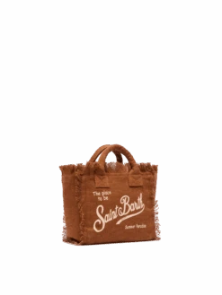 MC2 Saint Barth Mini Vanity Brown Linen Bag -MC2 Saint Barth Shop UID VAMI00800130H ACCESSORY BAG BROWN 0 0 3
