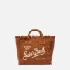 MC2 Saint Barth Mini Vanity Brown Linen Bag