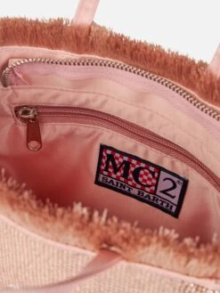 MC2 Saint Barth Mini Vanity Fringed Bag With Rose Gold Rhinestones -MC2 Saint Barth Shop UID VAMI01000308F ACCESSORY BAG PINK 20240524173500 5