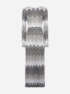 MC2 Saint Barth Venere Raschel Knit Maxi Dress -MC2 Saint Barth Shop UID VEE000102399H WOMAN DRESS BLACK 0 0 20250324150001 4