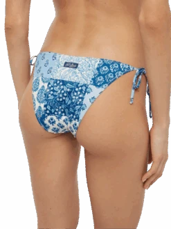 MC2 Saint Barth Triangle Bikini Leah Virgo With Floral Patch Print -MC2 Saint Barth Shop UID VIR000101021H WOMAN BOTTOM SKY 0 0 2