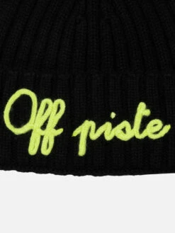 MC2 Saint Barth Boy Blue Hat Wengen With Pompon And Embroidery Off Piste -MC2 Saint Barth Shop UID WENG00402572G ACCESSORY HAT BLACK 20240913163500 03