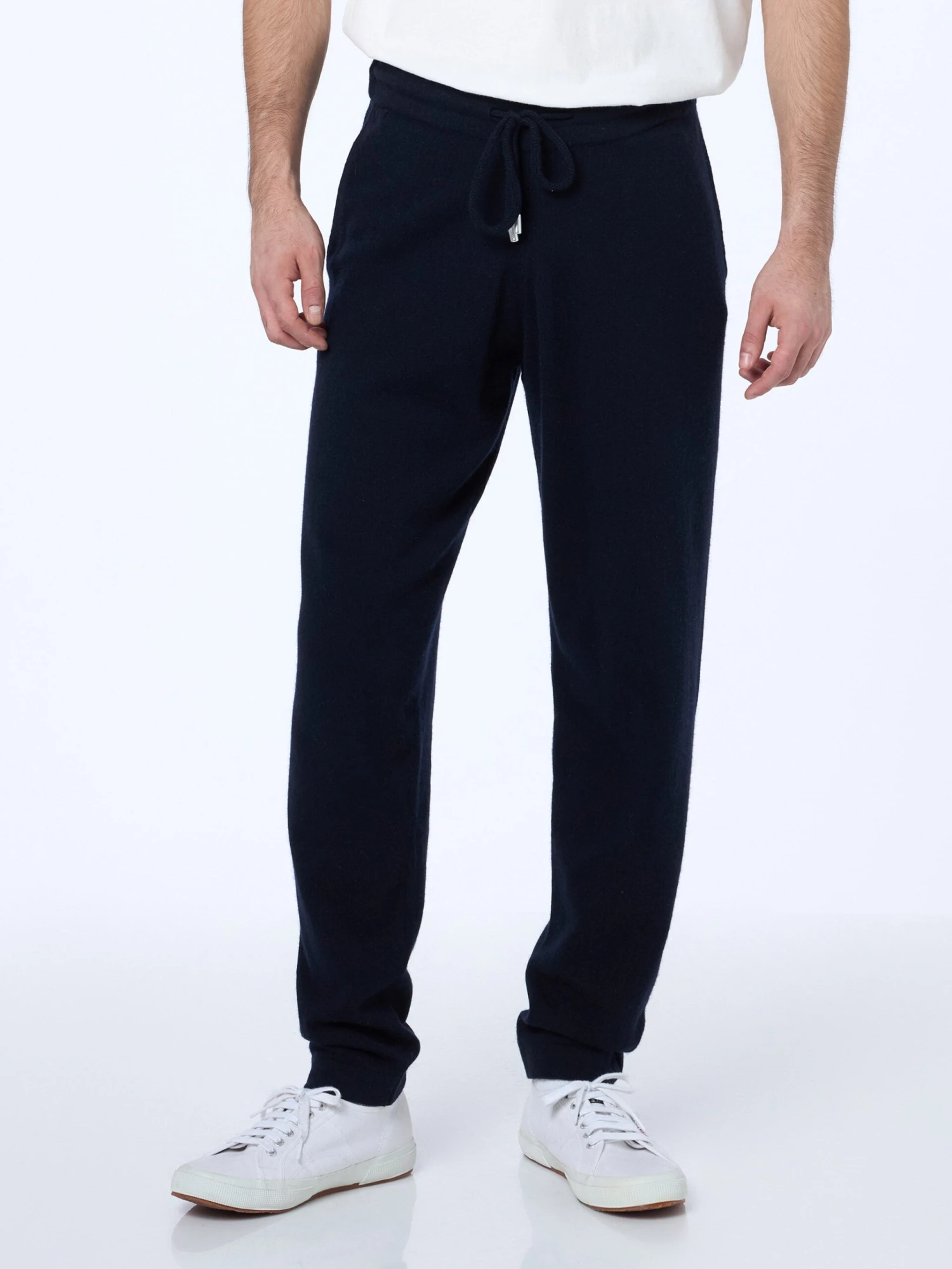 MC2 Saint Barth Man Knitted Blue Jogger Pants Walton 3 MC2 Saint Barth Man Knitted Blue Jogger Pants Walton