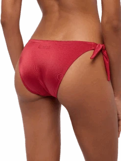 MC2 Saint Barth Shimmer Brick Red Bandeau Bikini Dhalia Yali -MC2 Saint Barth Shop UID YAL000100147H WOMAN BOTTOMBIKINI RED PLAIN.COLOR 2