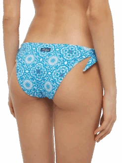 MC2 Saint Barth Bralette Bikini Leda Yali With Majolica Print -MC2 Saint Barth Shop UID YAL000101837H WOMAN BOTTOM 01837H WHITE 2