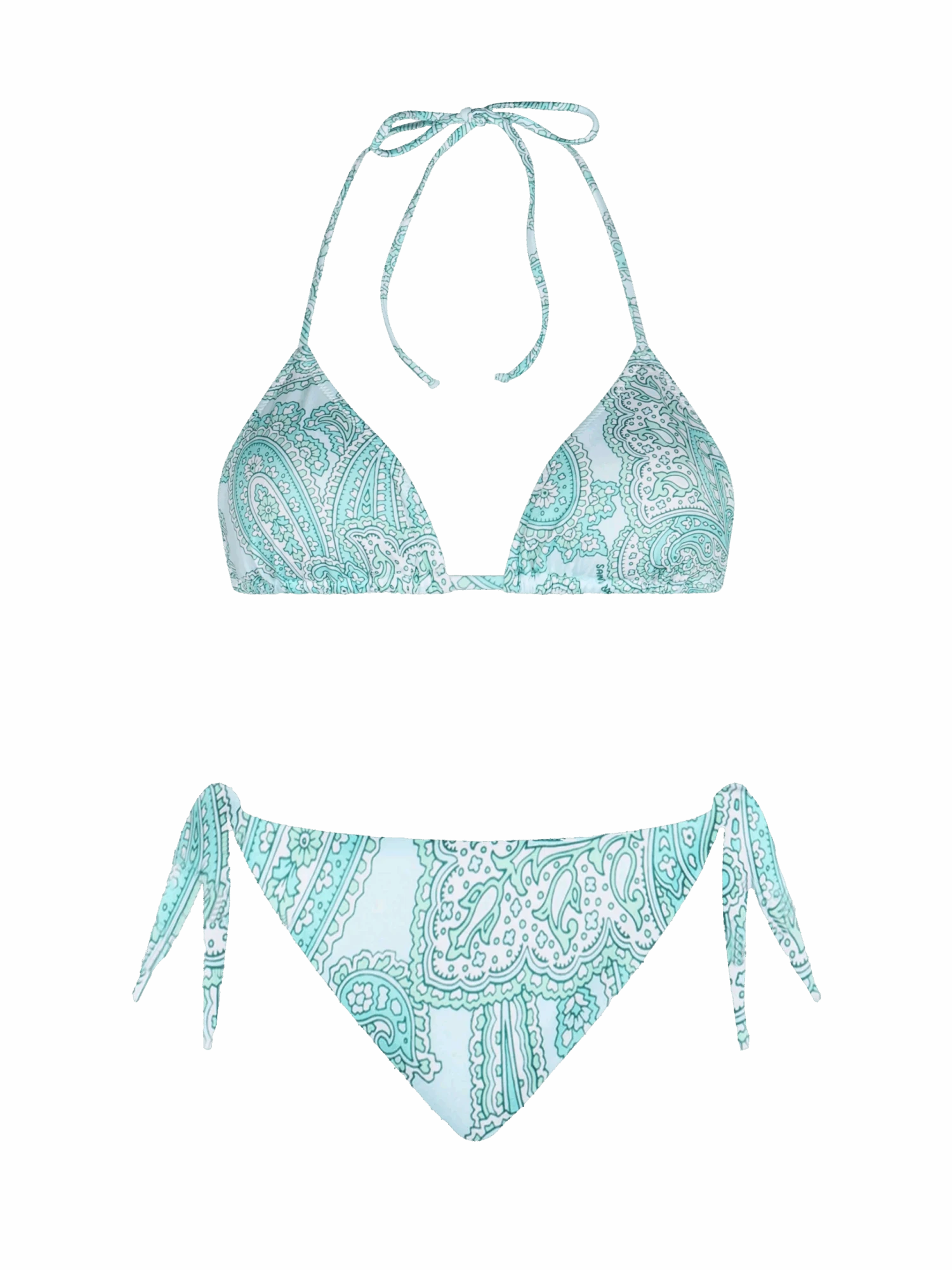 MC2 Saint Barth Woman Water Green Paisley Triangle Bikini Leah Yali 3 MC2 Saint Barth Woman Water Green Paisley Triangle Bikini Leah Yali