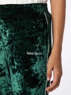MC2 Saint Barth Woman Green Chenille Jogger Pants Yvonne -MC2 Saint Barth Shop UID YVO000100496G STBW PANT GREEN 20240903173500 4