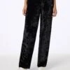 MC2 Saint Barth Woman Black Chenille Jogger Pants Yvonne -MC2 Saint Barth Shop UID YVO000104287G STBW PANT BLACK 20240903153501 2