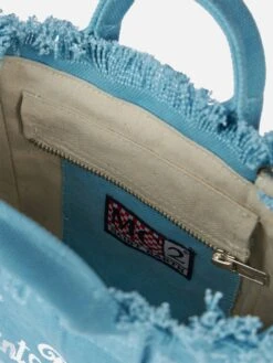 MC2 Saint Barth Light Blue Cotton Canvas Mini Vanity Bag -MC2 Saint Barth Shop VAMI001 00483F mini vanity canvas bag light blue 4 7788a92d 4c51 4127 a797 cae2377848dc