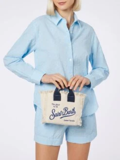 MC2 Saint Barth Off-white Cotton Canvas Mini Vanity Bag -MC2 Saint Barth Shop VAMI001 01022F mini vanity canvas beige 6 2cf29382 af26 462d ba28 f547d68f8819