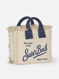 MC2 Saint Barth Off-white Cotton Canvas Mini Vanity Bag -MC2 Saint Barth Shop VAMI001 01022F mini vanity canvas off white 3 5468e2d0 3e4b 409f 8bc0 27af78cdf09f