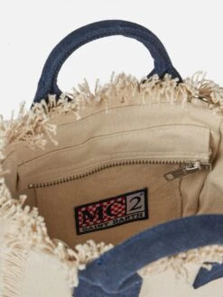 MC2 Saint Barth Off-white Cotton Canvas Mini Vanity Bag -MC2 Saint Barth Shop VAMI001 01022F mini vanity canvas off white 4 f9398b34 5892 4656 a668 4b9ec502c3a3