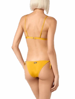 MC2 Saint Barth Woman Ochre Yellow Classic Triangle Bikini Brooke Virgo -MC2 Saint Barth Shop VIR0001FLIV 8