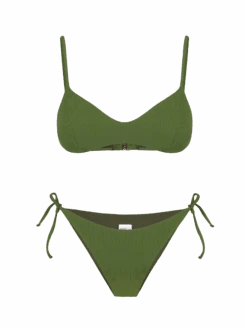 MC2 Saint Barth Woman Military Ribbed Bralette Bikini