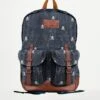 Canvas Backpack Cody With Micro Skull Print
