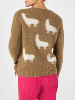 MC2 Saint Barth Woman Brushed Sweater With Alpaca And Alpaca Is Cool Embroidery 8 MC2 Saint Barth Woman Brushed Sweater With Alpaca And Alpaca Is Cool Embroidery -MC2 Saint Barth Shop alpaca sweater woman brushed 3