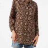 MC2 Saint Barth Leopard Print Cotton Shirt With Embroidery -MC2 Saint Barth Shop animalier cotton shirt woman 1