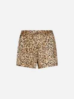Animalier Print Woman Shorts -MC2 Saint Barth Shop animalier shorts silk woman 4