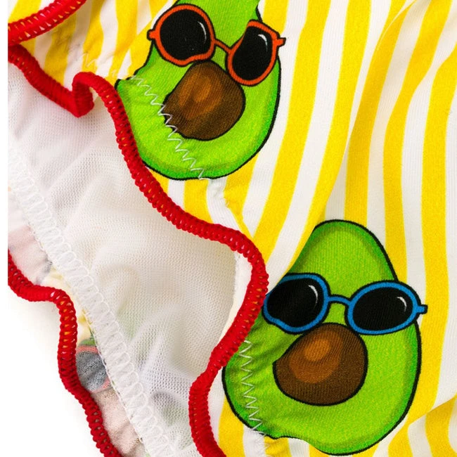 Girl Bandeau Bikini With Avocado Print 4 Girl Bandeau Bikini With Avocado Print - Image 3