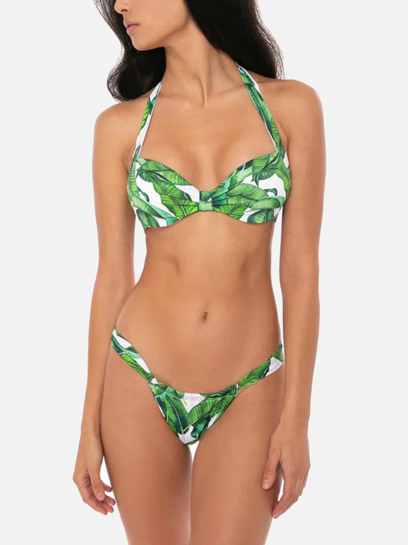Woman Bralette Bikini With Tropical Print 3 Woman Bralette Bikini With Tropical Print