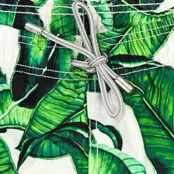 Boy Swim Shorts With Banana Leaves Print -MC2 Saint Barth Shop banana leaves dettaglio 2 3