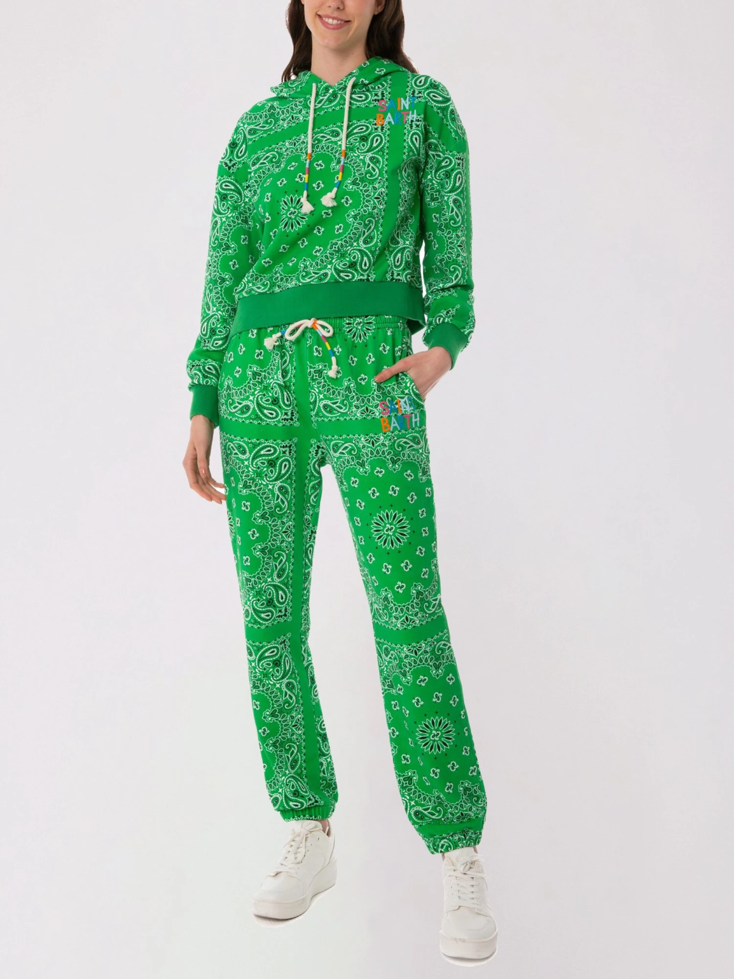 MC2 Saint Barth Cotton Hoodie With Bandanna Print 4 MC2 Saint Barth Cotton Hoodie With Bandanna Print - Image 2