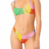 MC2 Saint Barth Woman Bralette Bikini With Multicolor Bandanna Print