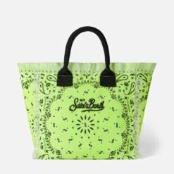 MC2 Saint Barth Vanity Fluo Yellow Shoulder Bag With Bandanna Print -MC2 Saint Barth Shop bandanna fluo yellow vanity bag 2
