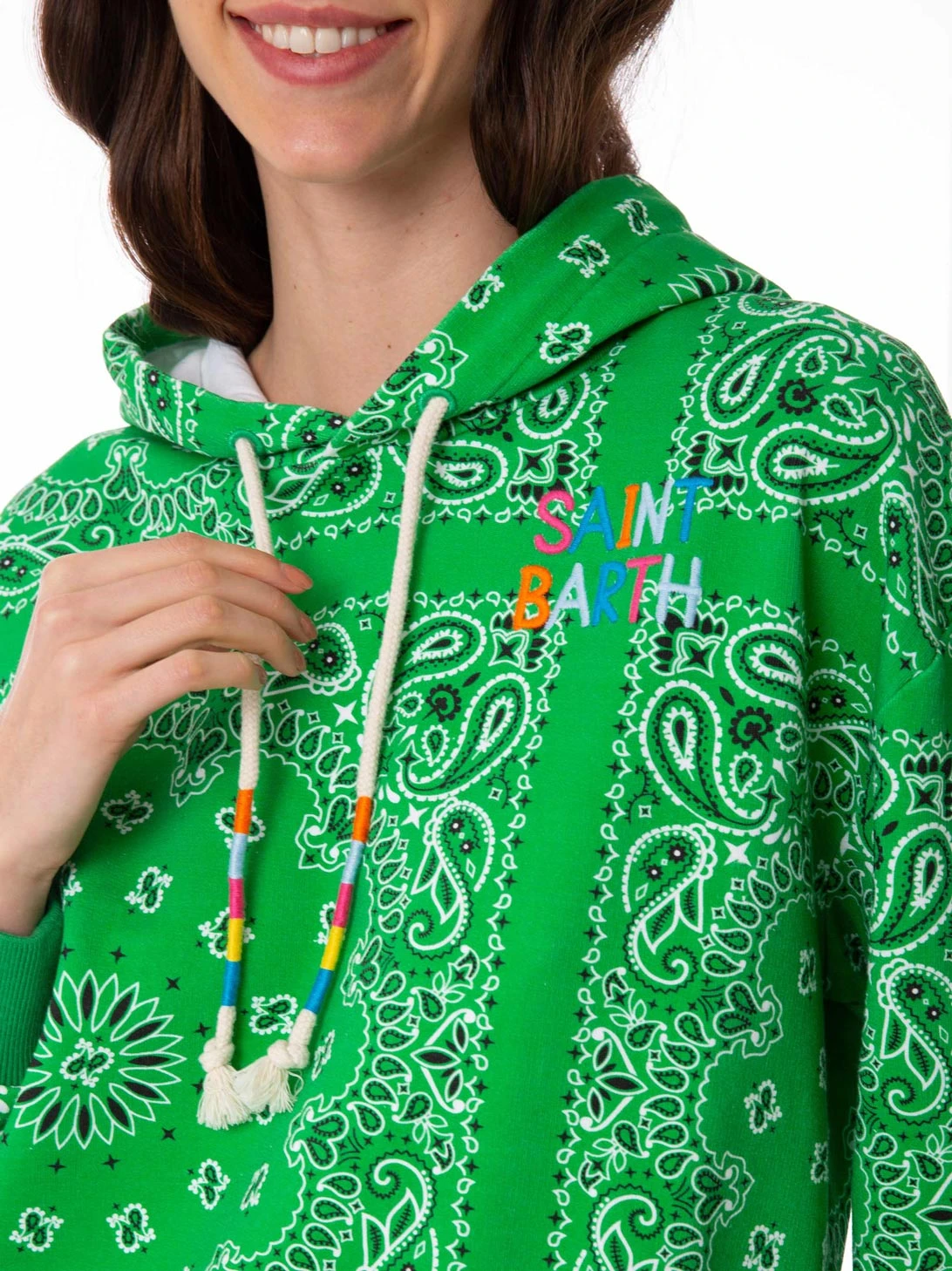 MC2 Saint Barth Cotton Hoodie With Bandanna Print 6 MC2 Saint Barth Cotton Hoodie With Bandanna Print - Image 4