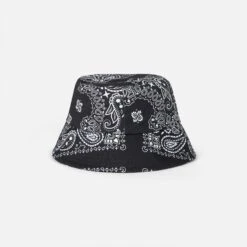 MC2 Saint Barth Cotton Bucket Hat With Front Embroidery And Bandanna Pattern -MC2 Saint Barth Shop bandanna hat embroidery woman 3