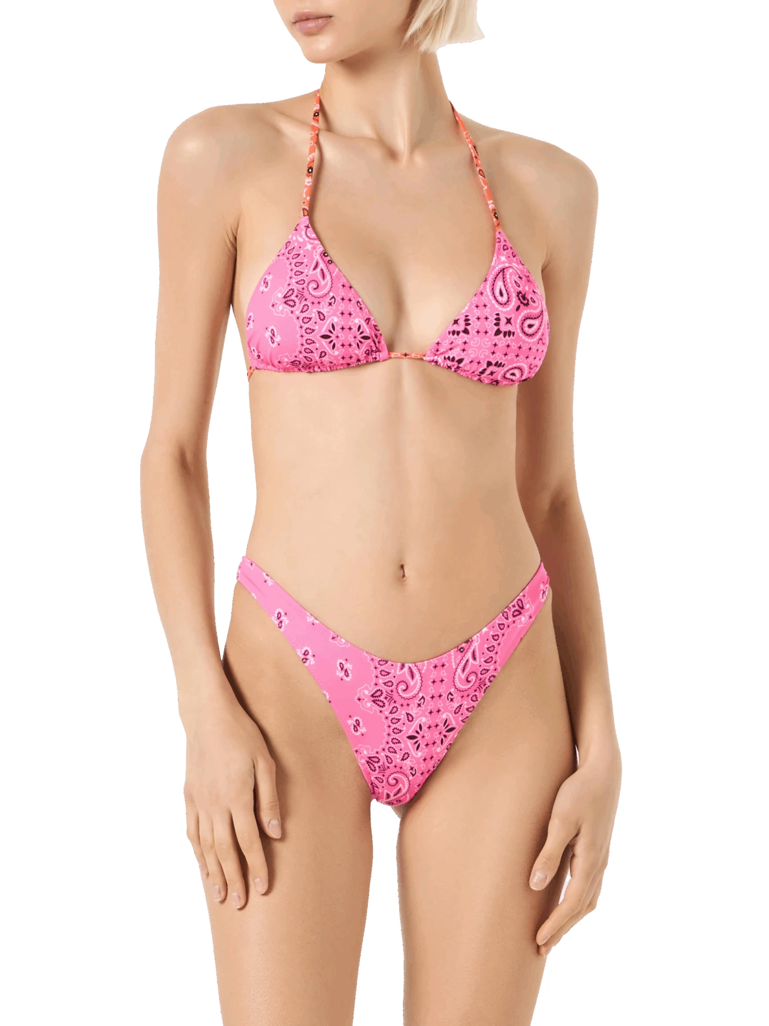 MC2 Saint Barth Woman Triangle Bikini With Bandanna Print 4 MC2 Saint Barth Woman Triangle Bikini With Bandanna Print - Image 2