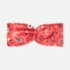 Woman Red Bandanna Hairband -MC2 Saint Barth Shop bandanna satin hairband 1