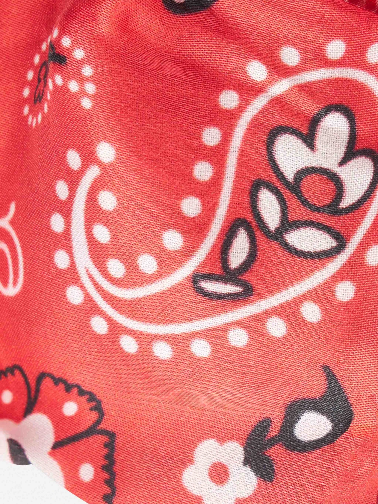 Woman Red Bandanna Hairband 4 Woman Red Bandanna Hairband - Image 2