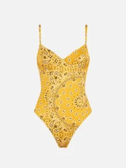 MC2 Saint Barth Woman Underwire One Piece Swimsuit With Bandanna Print