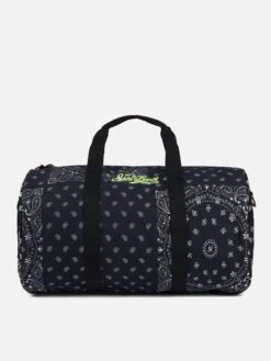 MC2 Saint Barth Travel Duffel Bag With Black Bandanna Print