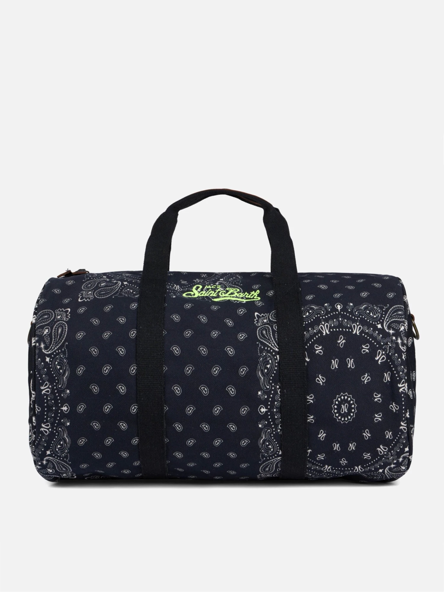 MC2 Saint Barth Travel Duffel Bag With Black Bandanna Print 3 MC2 Saint Barth Travel Duffel Bag With Black Bandanna Print