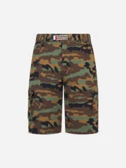 Man Camouflage Cargo Bermuda With Pockets -MC2 Saint Barth Shop bermuda camouflage man cargo 4