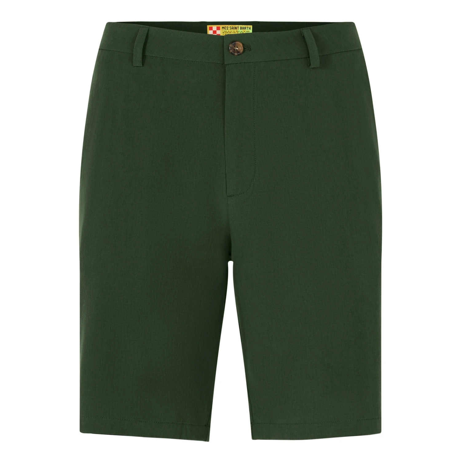 MC2 Saint Barth Man Military Green Bermuda 6 MC2 Saint Barth Man Military Green Bermuda - Image 4